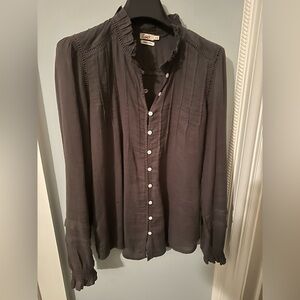 Faherty Brand ruffle collar popover